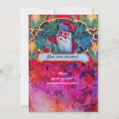 SANTA VINTAGE CHRISTMAS PARTY 1 KAART (Achterkant)