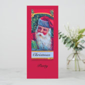 SANTA VINTAGE CHRISTMAS PARTY 1 KAART (Staand voorkant)
