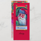 SANTA VINTAGE CHRISTMAS PARTY 1 KAART (Voorkant / Achterkant)