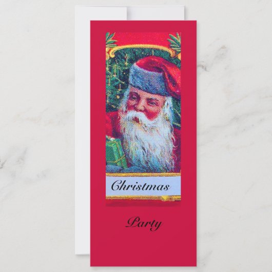 SANTA VINTAGE CHRISTMAS PARTY 1 KAART (Voorkant)