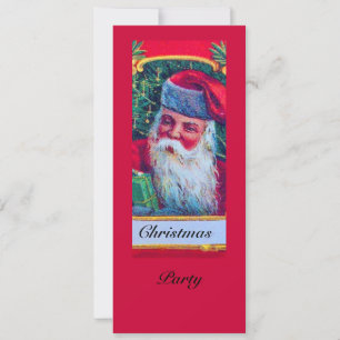 SANTA VINTAGE CHRISTMAS PARTY 1 KAART