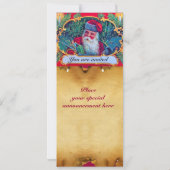 SANTA VINTAGE CHRISTMAS PARTY 1 KAART (Achterkant)