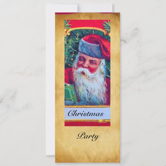SANTA VINTAGE CHRISTMAS PARTY 1 KAART (Voorkant)