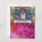 SANTA VINTAGE CHRISTMAS PARTY 1 KAART (Achterkant)