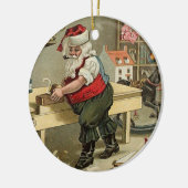 santa vintage kerst ornament (Links)