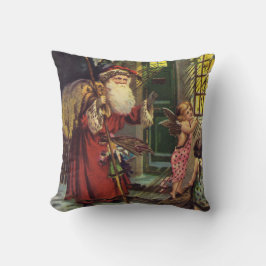 Santa Vintage Kerstvakantie feestelijk Kussen