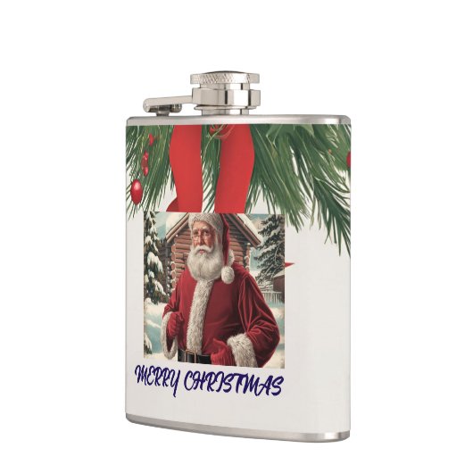  Santa Vinyl Wrapped Flask Heupfles (Links)