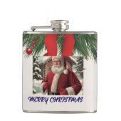  Santa Vinyl Wrapped Flask Heupfles (Voorkant)