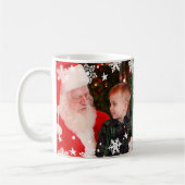 Santa Visit Two Photo Collage Kerstmis Keepomwille Koffiemok (Links)