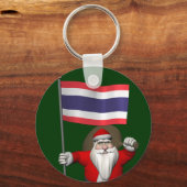 Santa Visiting Thailand Sleutelhanger (Voorkant)