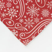 Santa Visits Fleece Deken (Hoek)