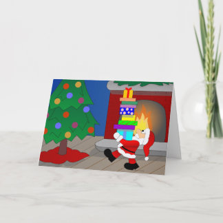 Santa Visits - Spaans Feestdagen Kaart