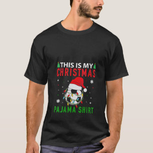 Santa Voetbal Sport Kerstmis Voetballer B T-shirt