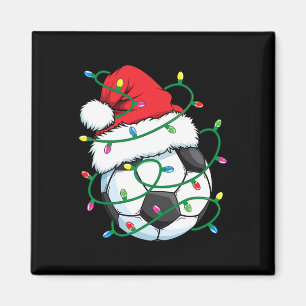 Santa Voetbal Sporten Bal Mannen Jongens Kerstmis Magneet
