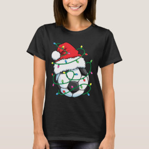 Santa Voetbal Sporten Bal Mannen Jongens Kerstmis  T-shirt