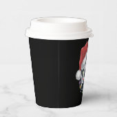 Santa Voetbal Sports Christmas Soccer Player Papieren Bekers (Rechts)