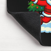 Santa Volleyball Playing Srt Christmas Tree Xmas P Muismat (Hoek)