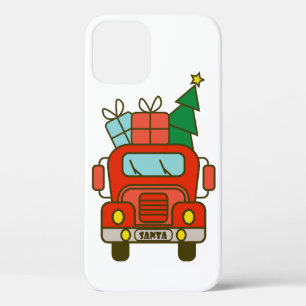 Santa vrachtwagen voorzijde uitzicht Vrolijk kerst Case-Mate iPhone Case