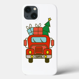 Santa vrachtwagen voorzijde uitzicht Vrolijk kerst Case-Mate iPhone Case