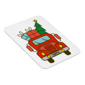 Santa vrachtwagen voorzijde uitzicht Vrolijk kerst Magneet (Rechterzijde)