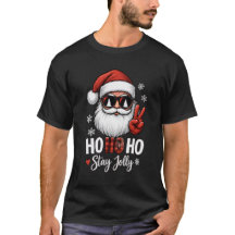 Santa Vredesteken Ho Ho Ho Blijf Opgewekt T shirt