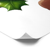 Santa "Vrolijk Kerstfeest" – Feestelijke feestdag Poster (Hoek)