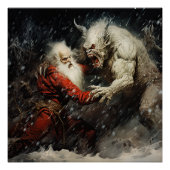 Santa VS Krampus Perfect Poster (Voorkant)