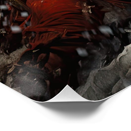 Santa VS Krampus Perfect Poster (Hoek)