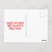 Santa vs Snowmen Flat Greeting Card Briefkaart (Achterkant)