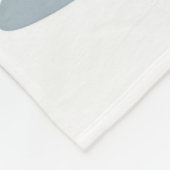 Santa walking a bulldog Christmas Fleece Blanket (Hoek)