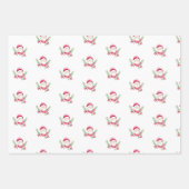 Santa waterverf Vakantie Kerstvibe Inpakpapier Vel (Voorkant 3)