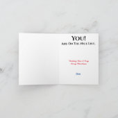 Santa Wearing Canadian Mountie Pet kerstkaart Kaart (Binnen)