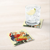 Santa-werk Kartonnen Onderzetters (Insitu)