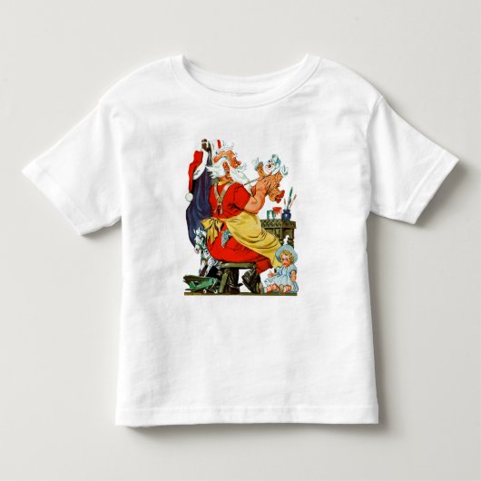 Santa-werk Kinder Shirts (Voorkant)