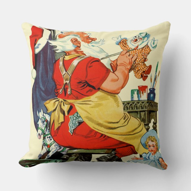 Santa-werk Kussen (Voorkant)