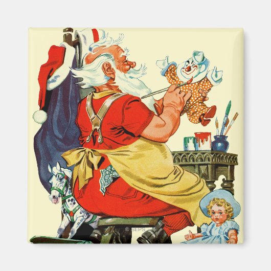 Santa-werk Magneet (Voorkant)