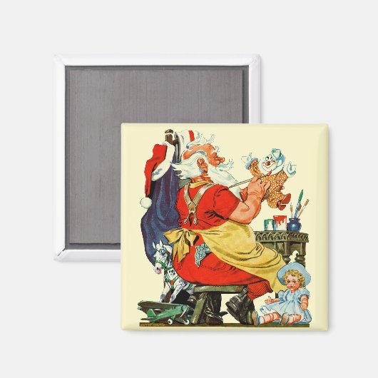 Santa-werk Magneet (Voorkant / Achterkant)