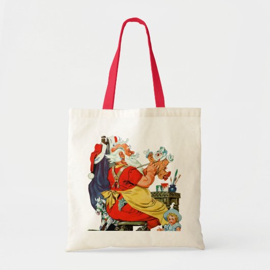 Santa-werk Tote Bag (Voorkant)