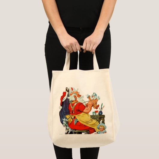 Santa-werk Tote Bag (Voorkant (product))
