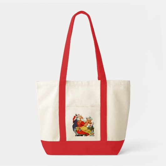 Santa-werk Tote Bag (Voorkant)