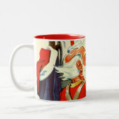 Santa-werk Tweekleurige Koffiemok (Links)