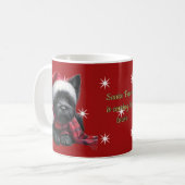 Santa Westie Christmas Mok (Voorkant links)