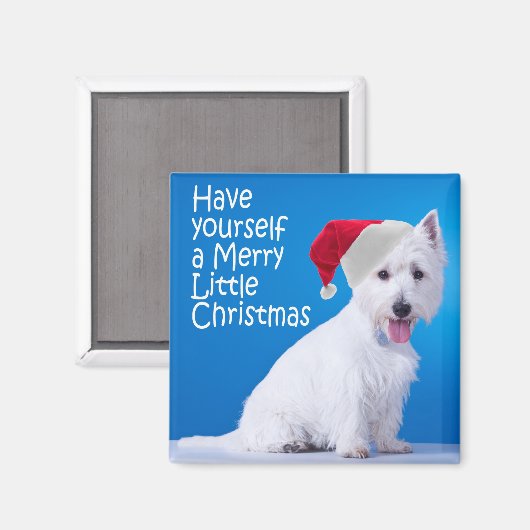Santa Westie Magnet (Voorkant / Achterkant)