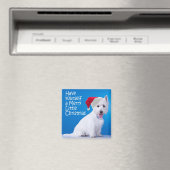 Santa Westie Magnet (Insitu (Vaatwasser))