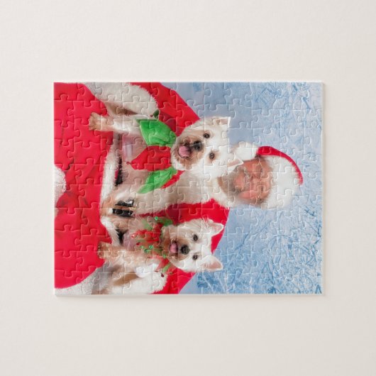 Santa Westies Legpuzzel (Horizontaal)