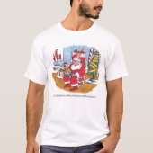 Santa Wet mannen wit T-shirt (Voorkant)