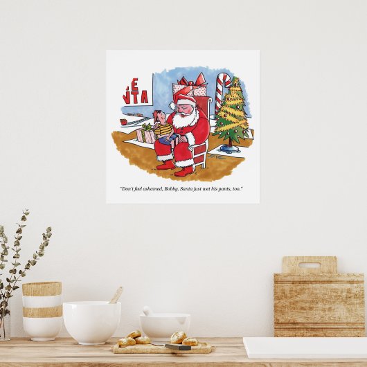 Santa Wet matte poster (Keuken)