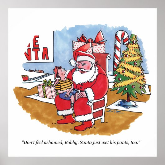 Santa Wet matte waarde poster (Voorkant)