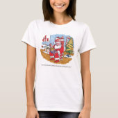 Santa Wet vrouwen wit T-shirt (Voorkant)