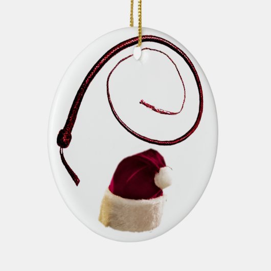SANTA WHIP KERAMISCH ORNAMENT (Rechts)